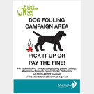 Custom No Dog Fouling Signs, Stickers &amp; Posters UK | Dog Fouling &amp; Dog ...