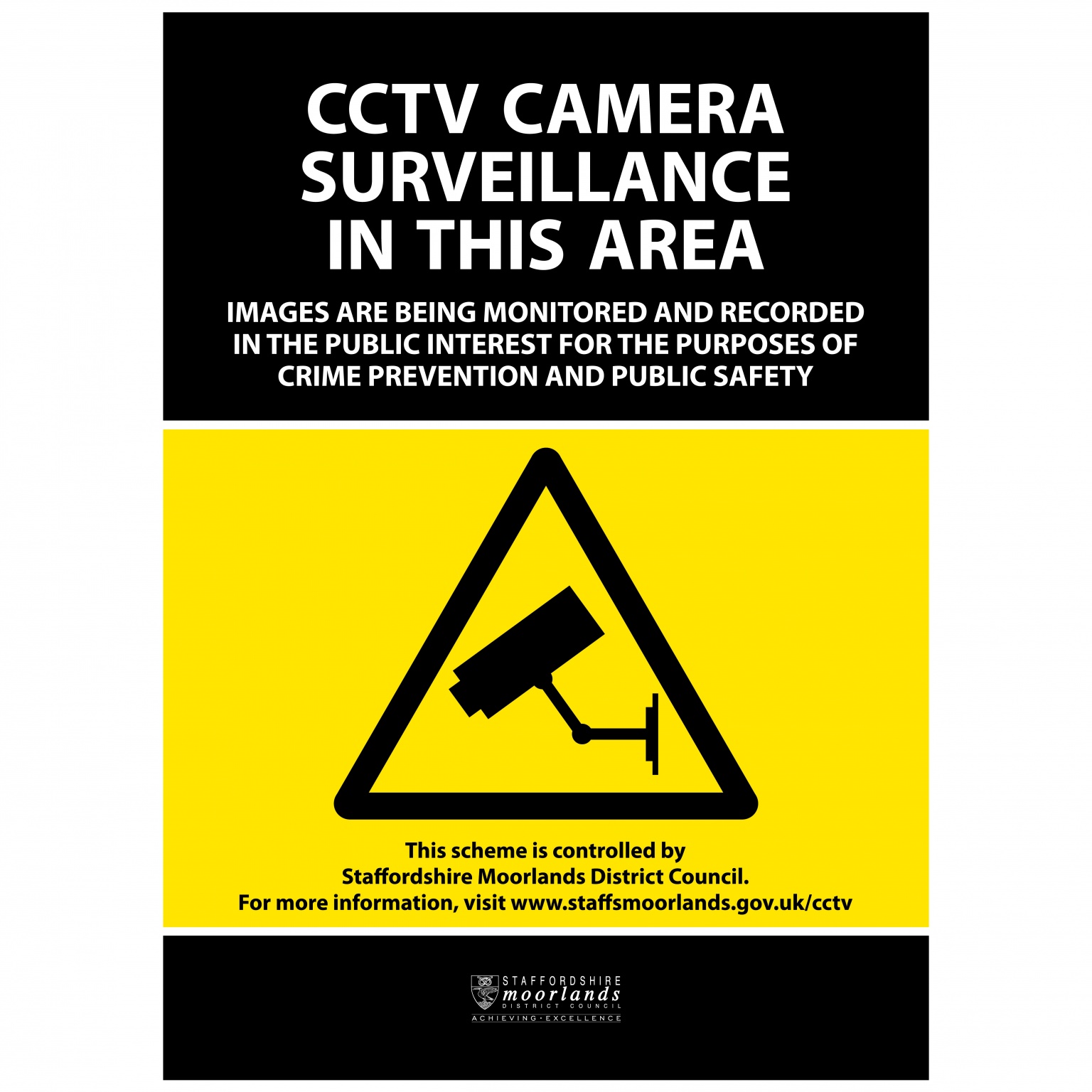 CCTV Warning Signs In Operation Signs Stickers Posters UK NSP
