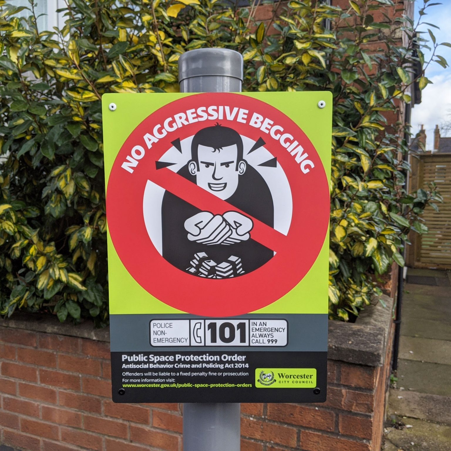 AntiSocial Behaviour Signs Crime Stickers Crime