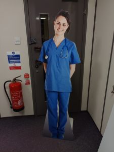 Nurse cardboard cut out