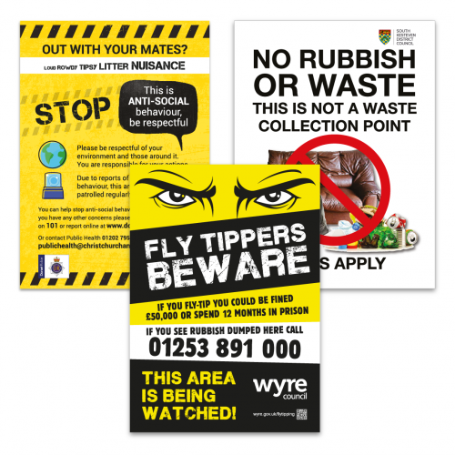 Fly Tipping & Litter Signs